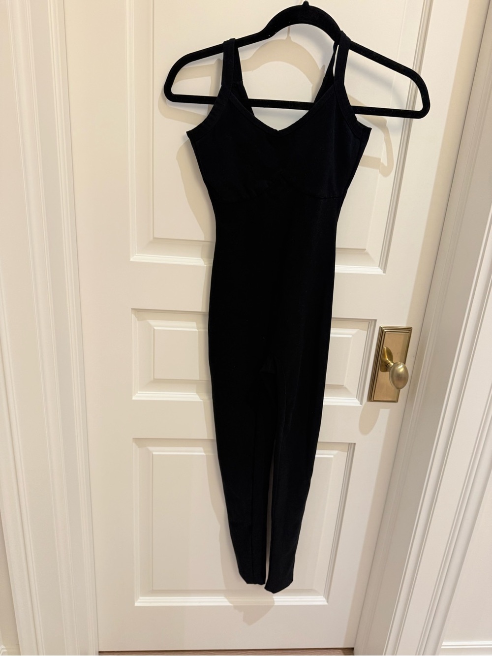 Year of Ours Sleek Black Fitted Jumpsuit